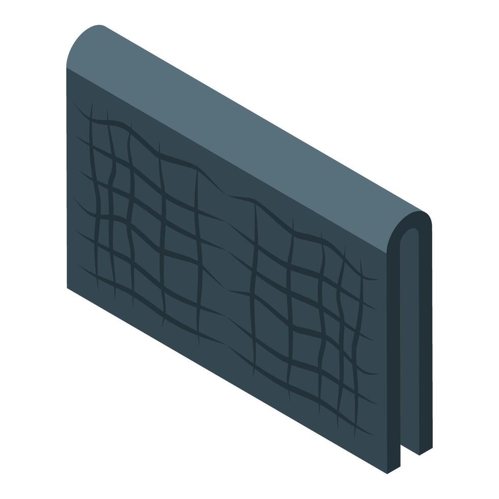 Soundproof wall panel reducing noise pollution creating quiet space vector
