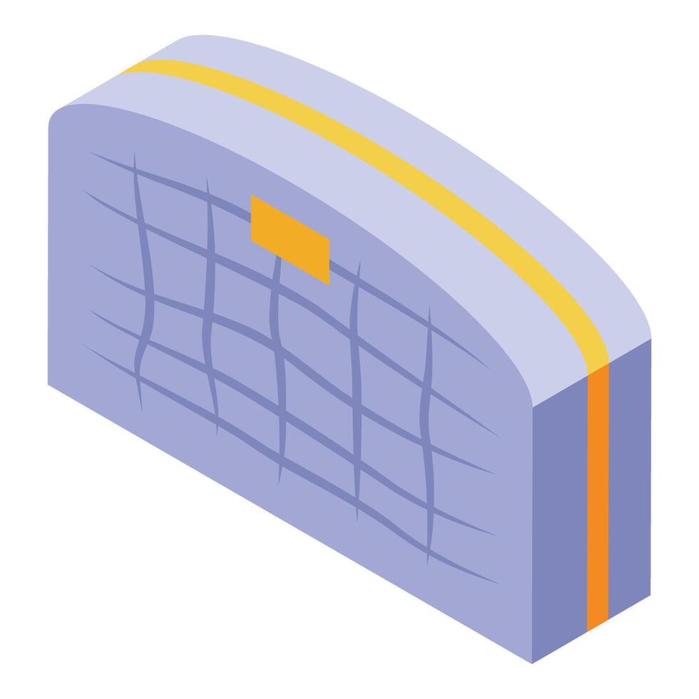 Kaaba stone in mecca representing hajj pilgrimage in isometric view vector