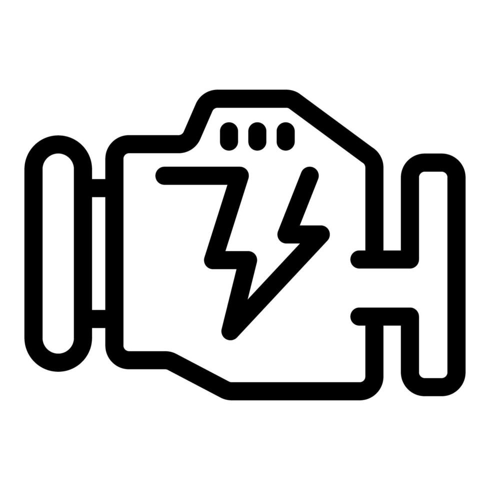 Electric engine icon representing eco friendly transportation vector