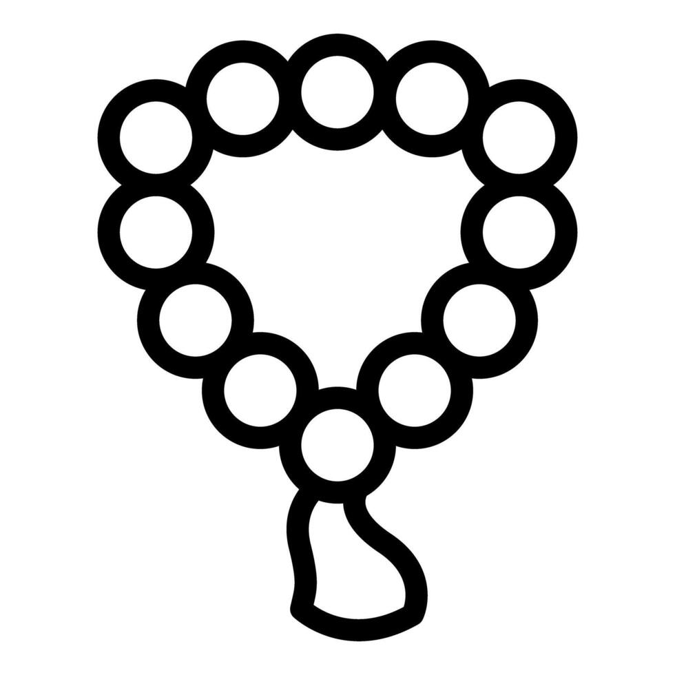 Islamic prayer beads tasbih or misbaha showing faith vector