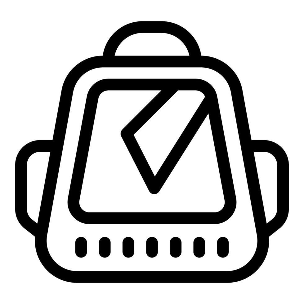 Simple icon of a vr headset with a play symbol on the screen vector