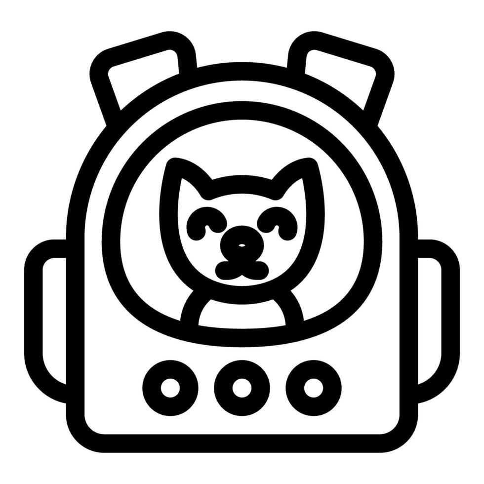 Cute cat astronaut wearing space helmet exploring galaxy vector