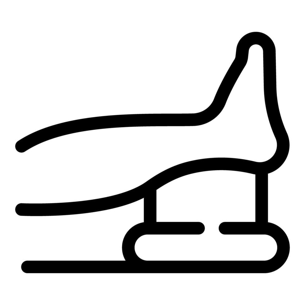 Doctor examining patient foot using podoscope device icon vector