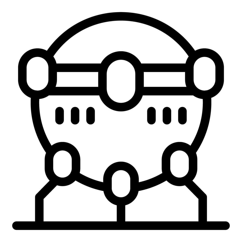 People connecting with each other in global network system vector