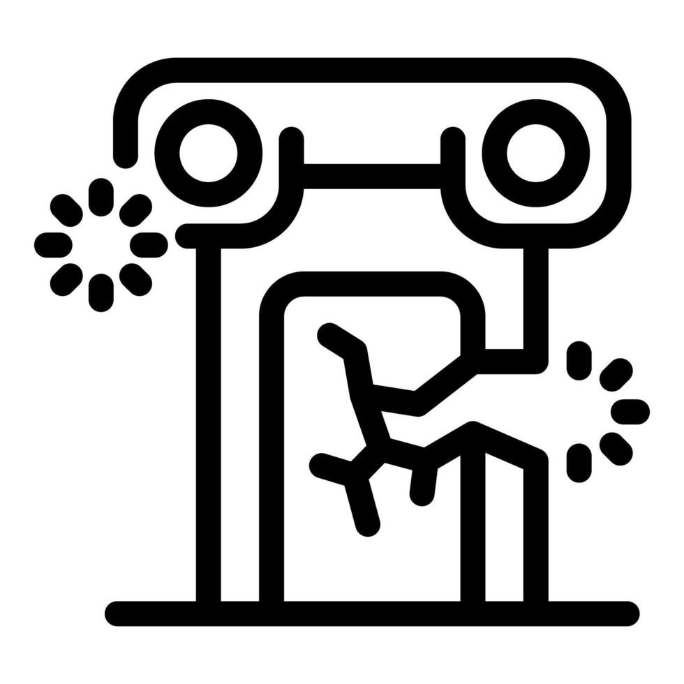 Laser machine cutting metal material with high accuracy vector