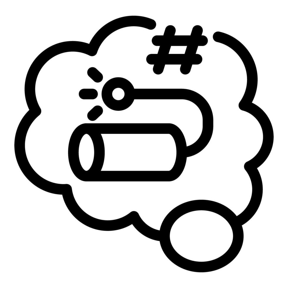 This vector illustration shows the concept of social media marketing campaign