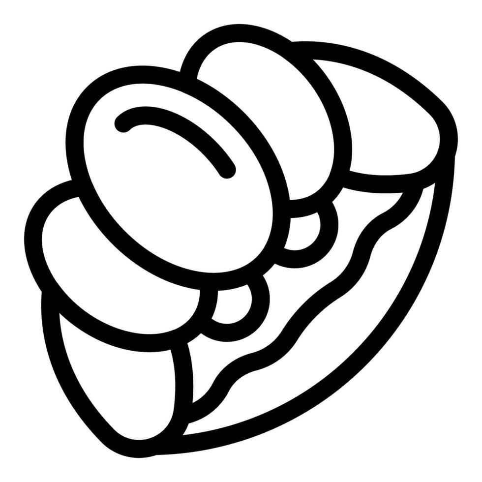 Delicious exotic fruit longan growing on branch icon vector
