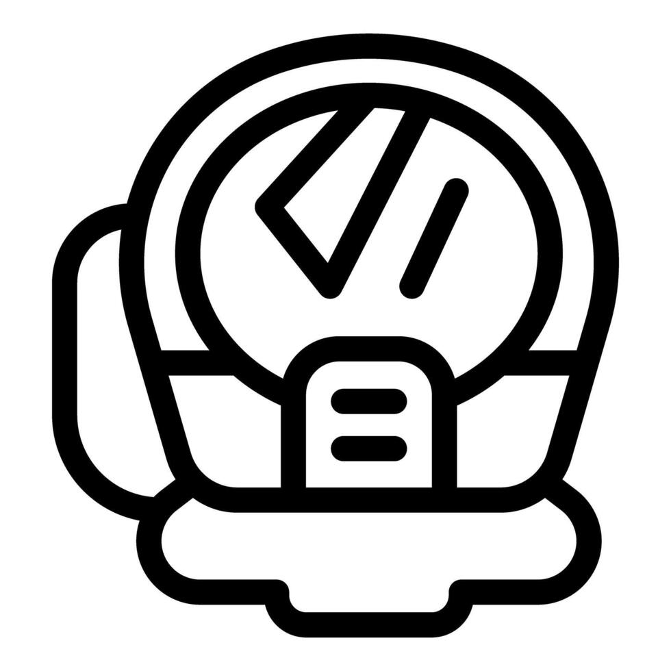 Astronaut helmet providing breathable air for space exploration vector