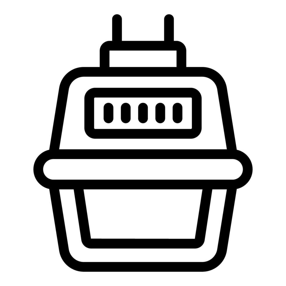 Electric meter measuring power consumption icon vector