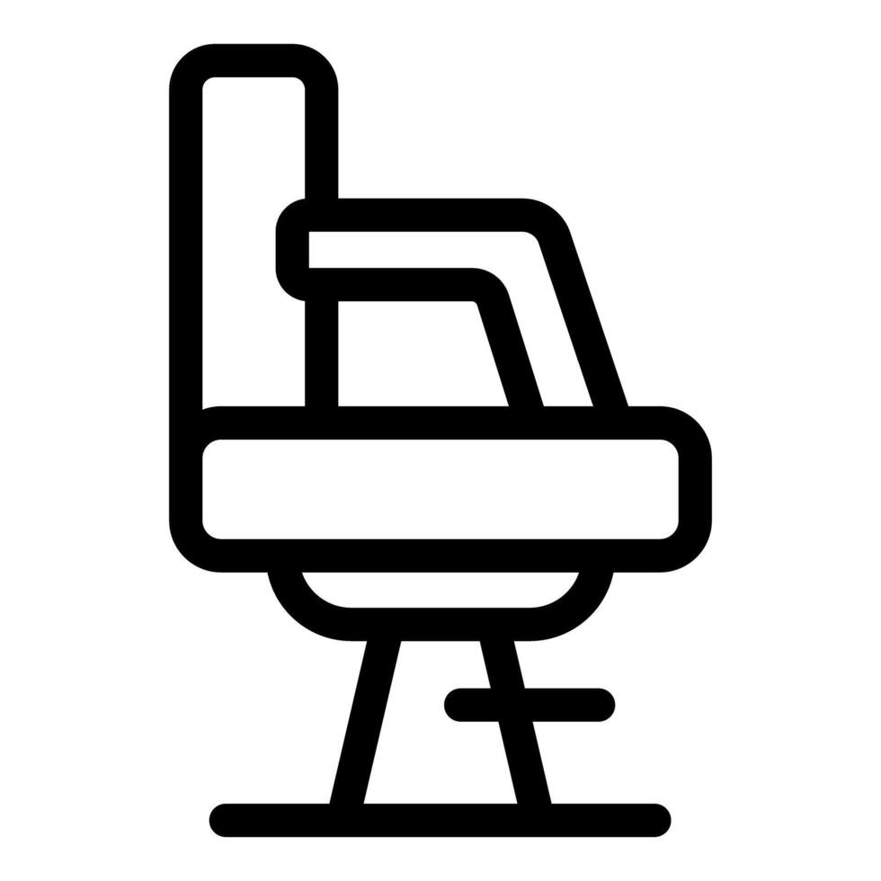 Barber chair icon representing hair salon furniture for haircut vector