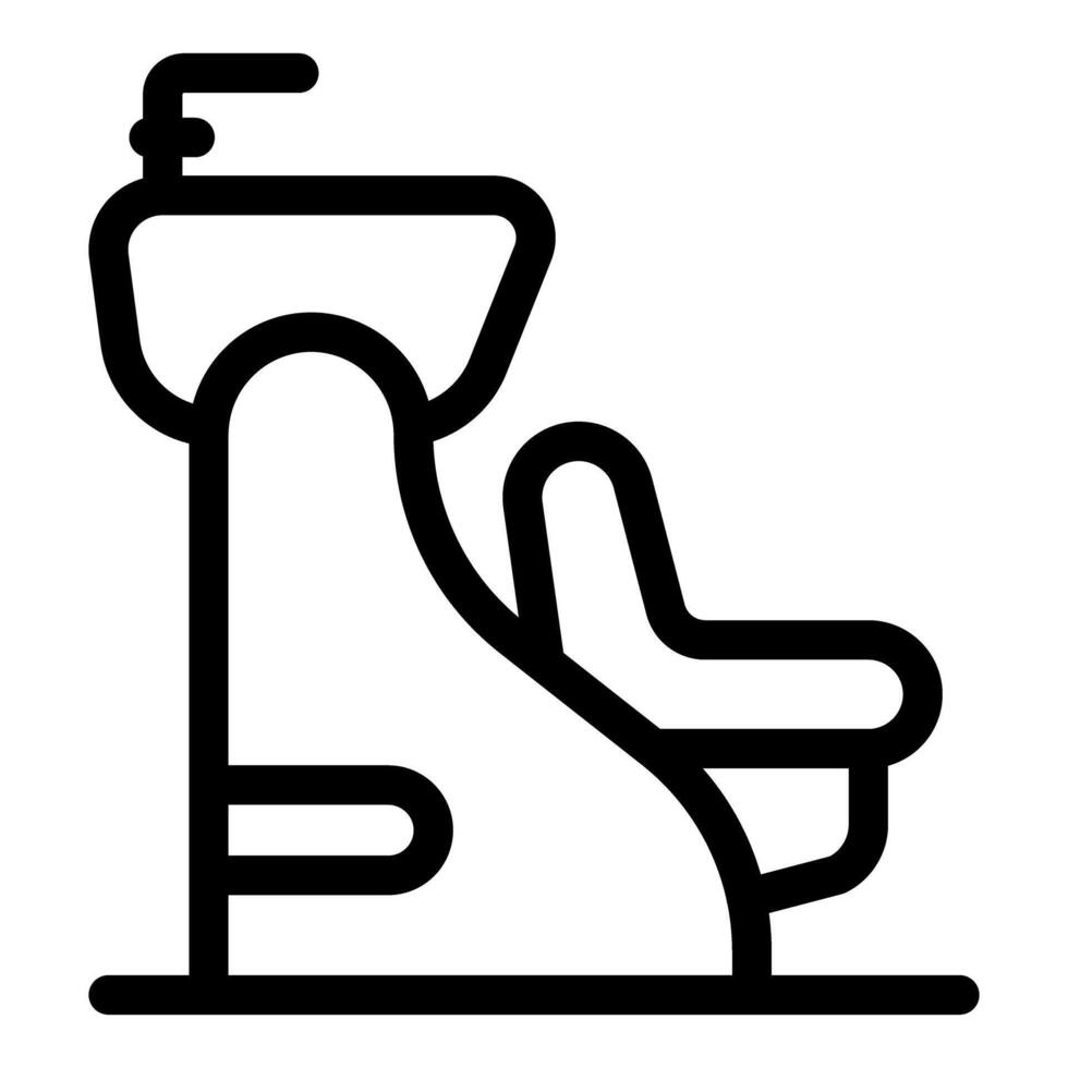 Hair salon wash unit icon representing hairdressing and beauty treatment vector