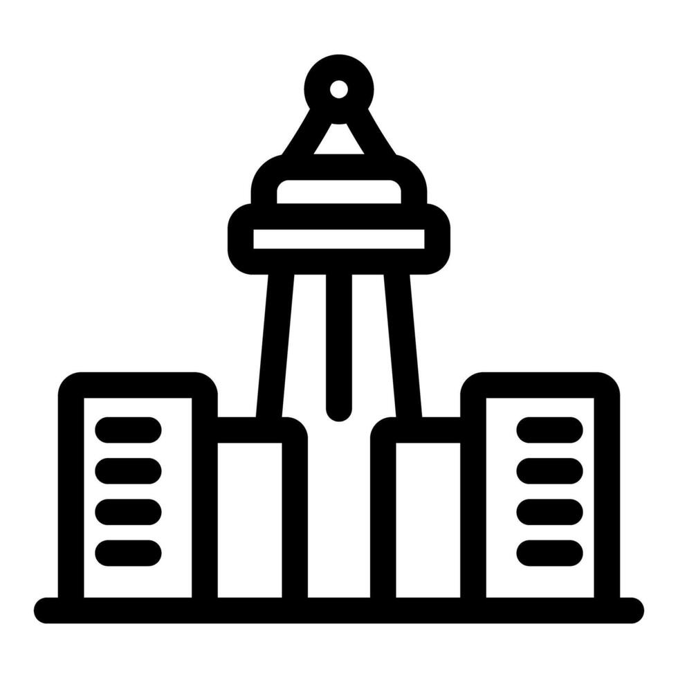 Toronto skyline with cn tower and city buildings vector