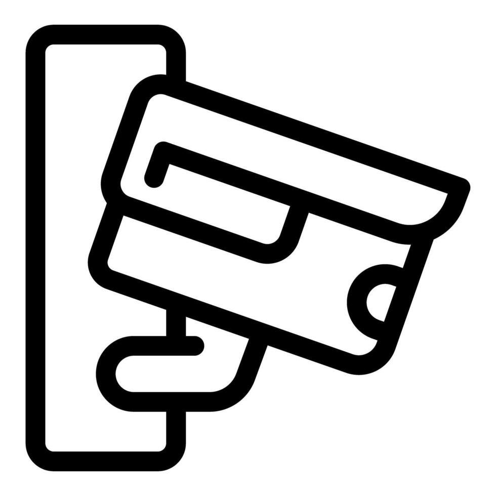 Simple icon of a credit card being scanned for payment vector