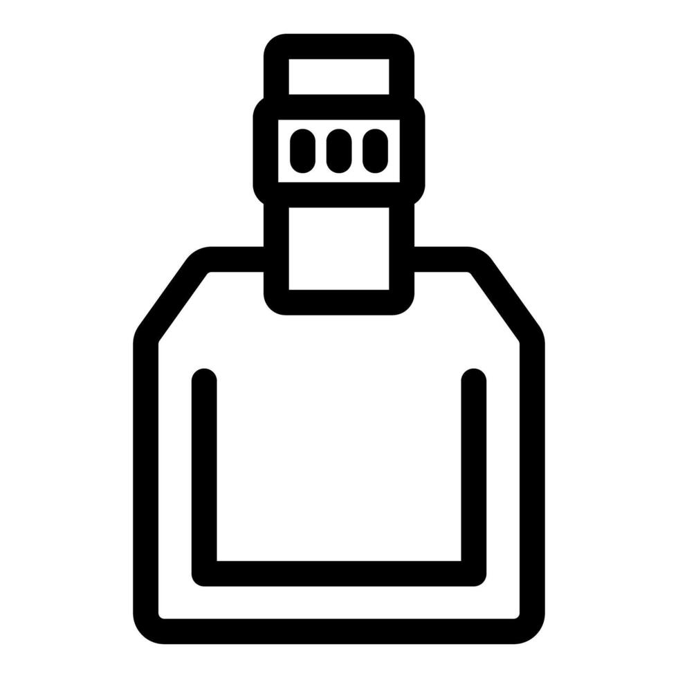 Perfume bottle icon representing fragrance and scent vector
