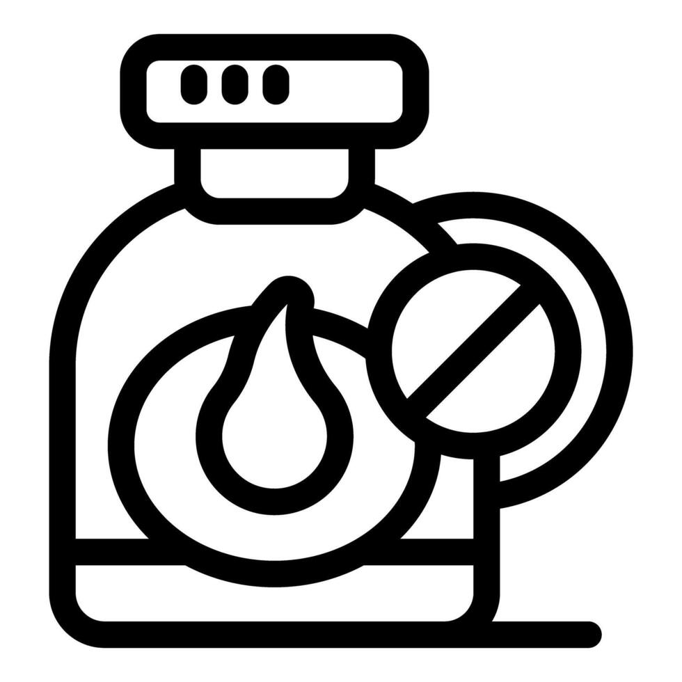 Flammable goods transport is forbidden black outline icon vector