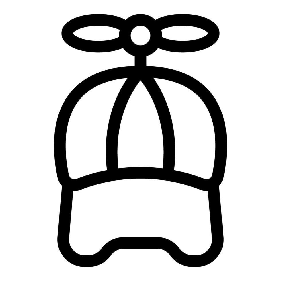 Propeller hat with spinning blades for fun and playfulness vector