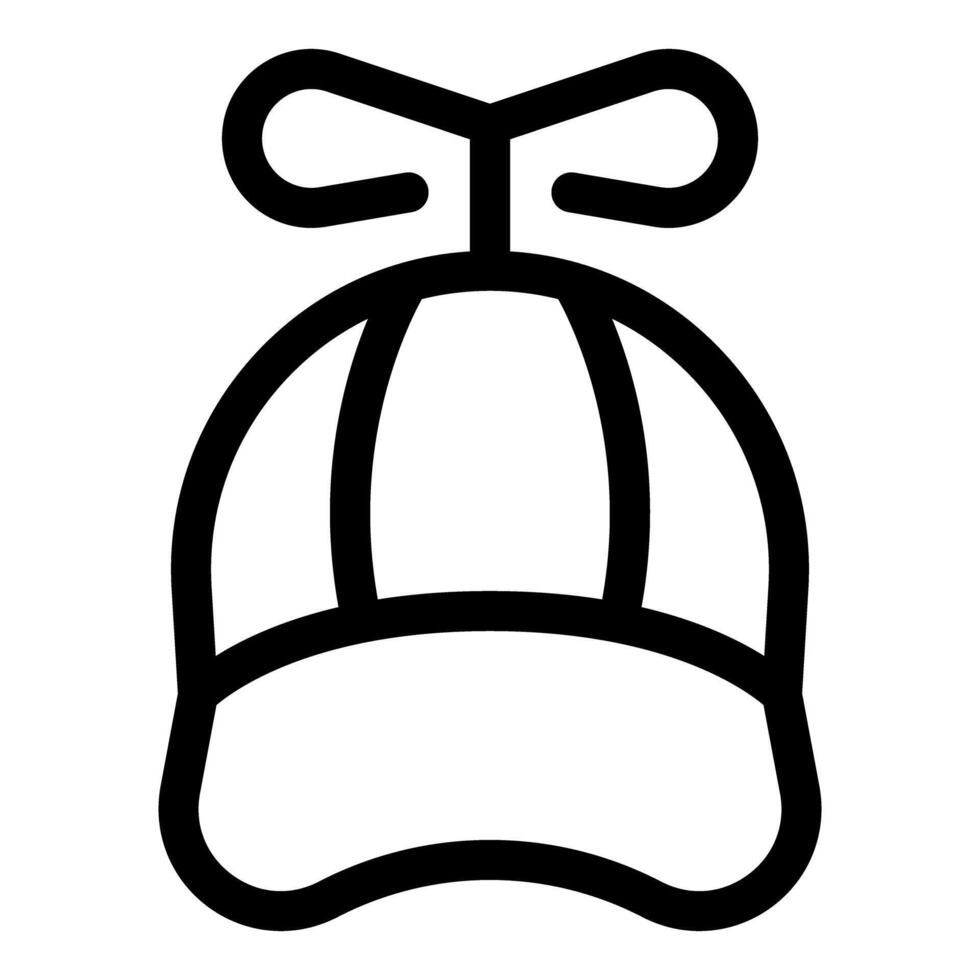 Funny hat with propeller is spinning and making you smile vector