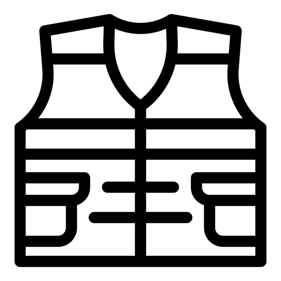 High visibility safety vest with pockets ensuring protection and visibility on job sites vector