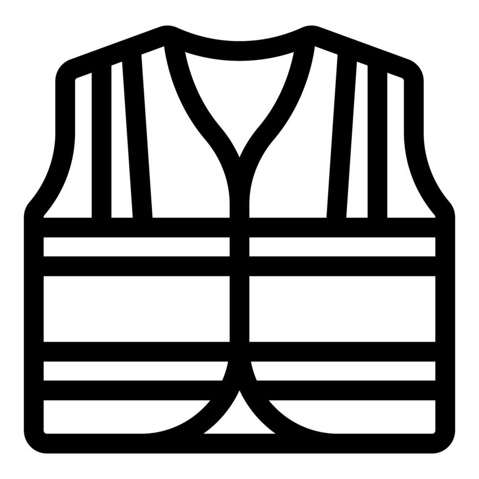 Reflective safety vest providing high visibility for construction workers vector
