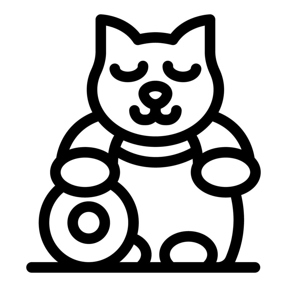 Cute cat wearing clothes holding donut standing on two legs vector