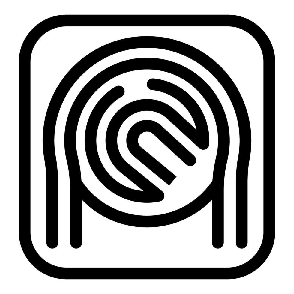 Simple fingerprint scan granting security access vector