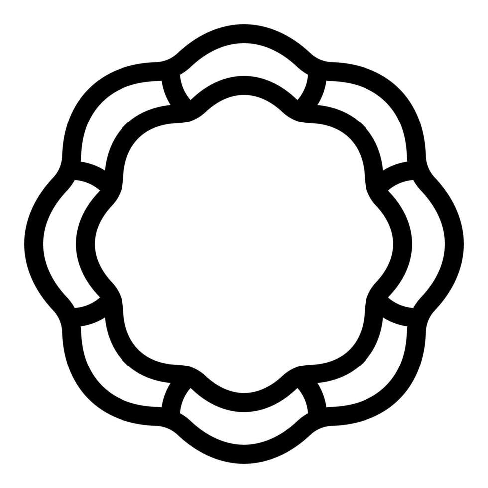 Abstract circular shape forming a flower like design element vector