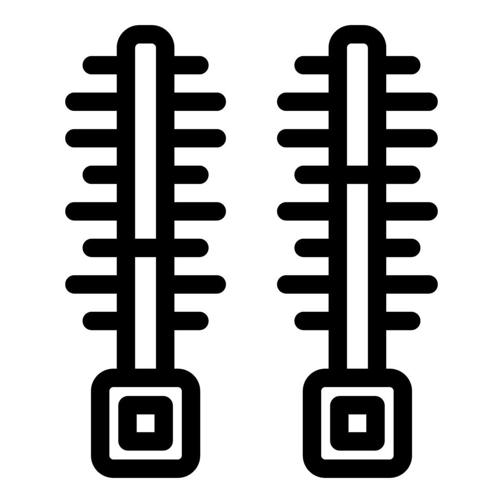 Pair of zippers is being fastened or unfastened vector