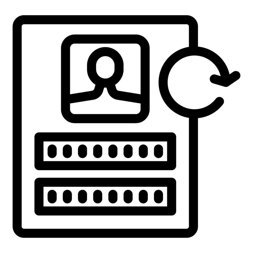Online account password changing icon with user profile picture vector