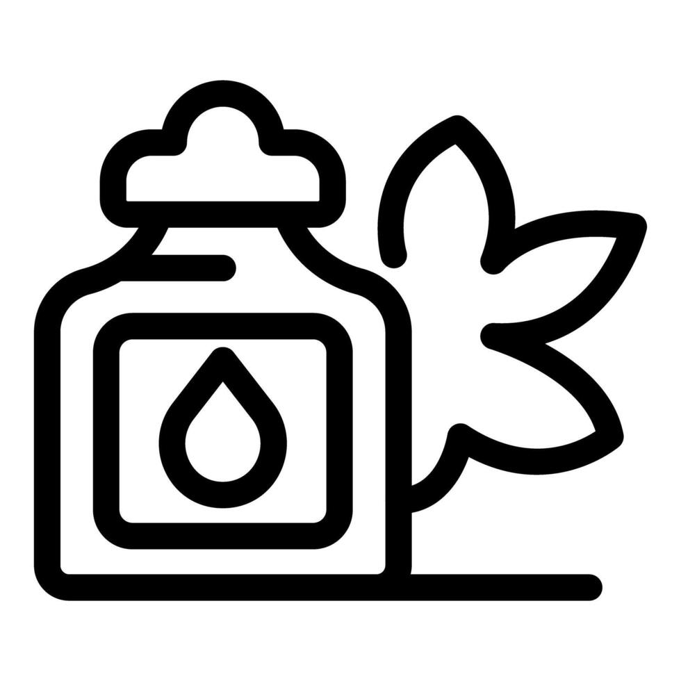 Essential oil bottle with herbs representing aromatherapy and natural remedies vector