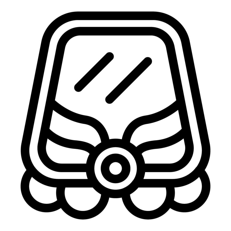 Modern public transport tram or monorail icon showing urban commuting vector