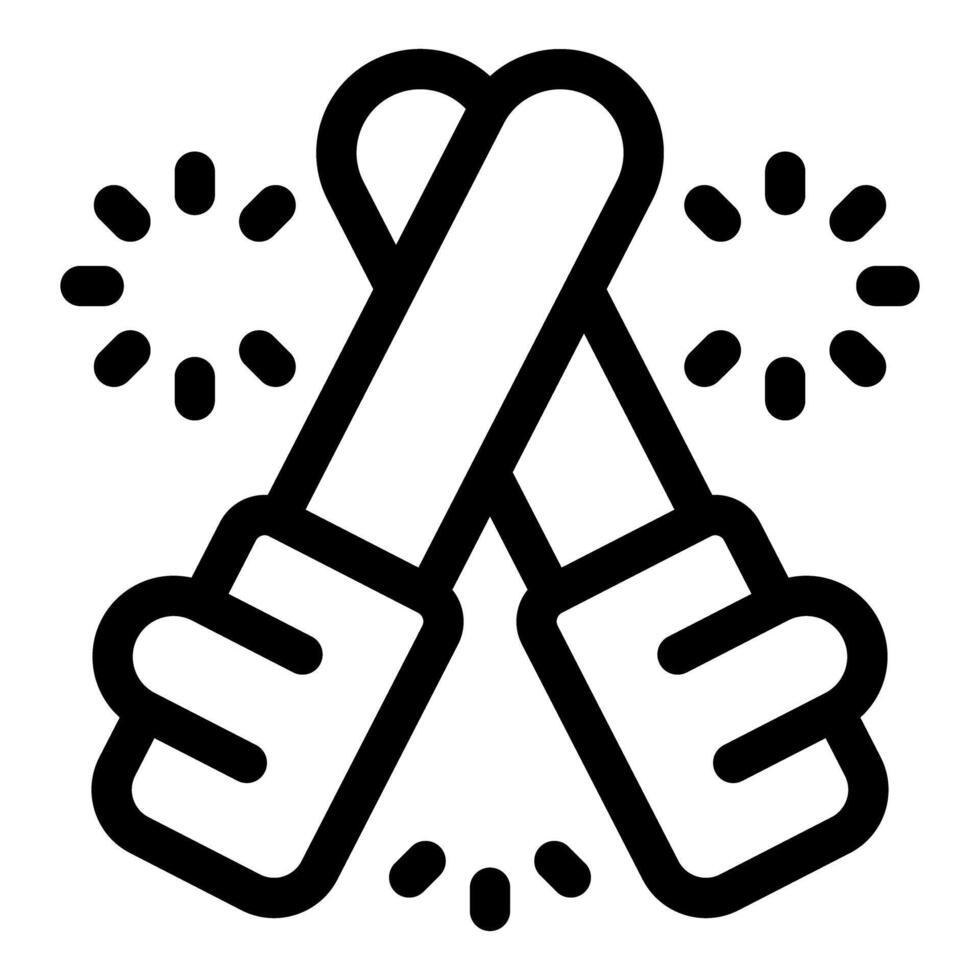 Two hands holding burning torch with fire celebrating success vector