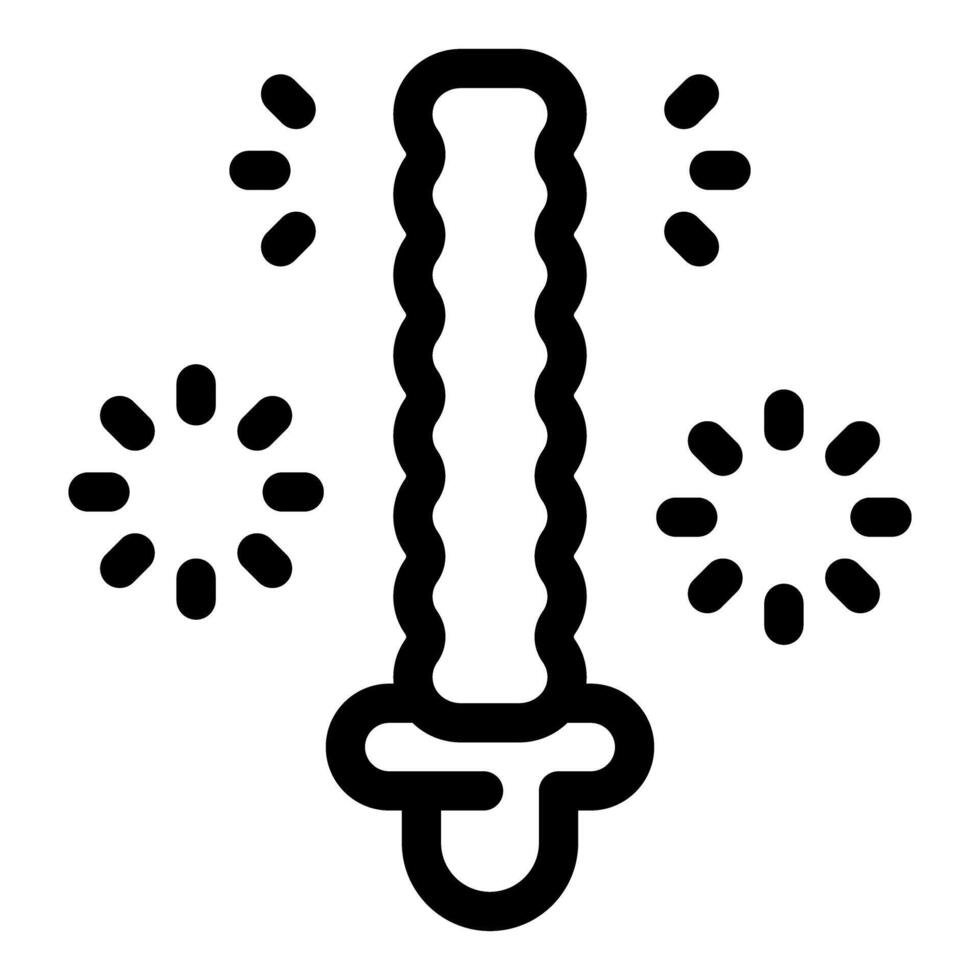 Fireworks rocket exploding with stars surrounding it vector