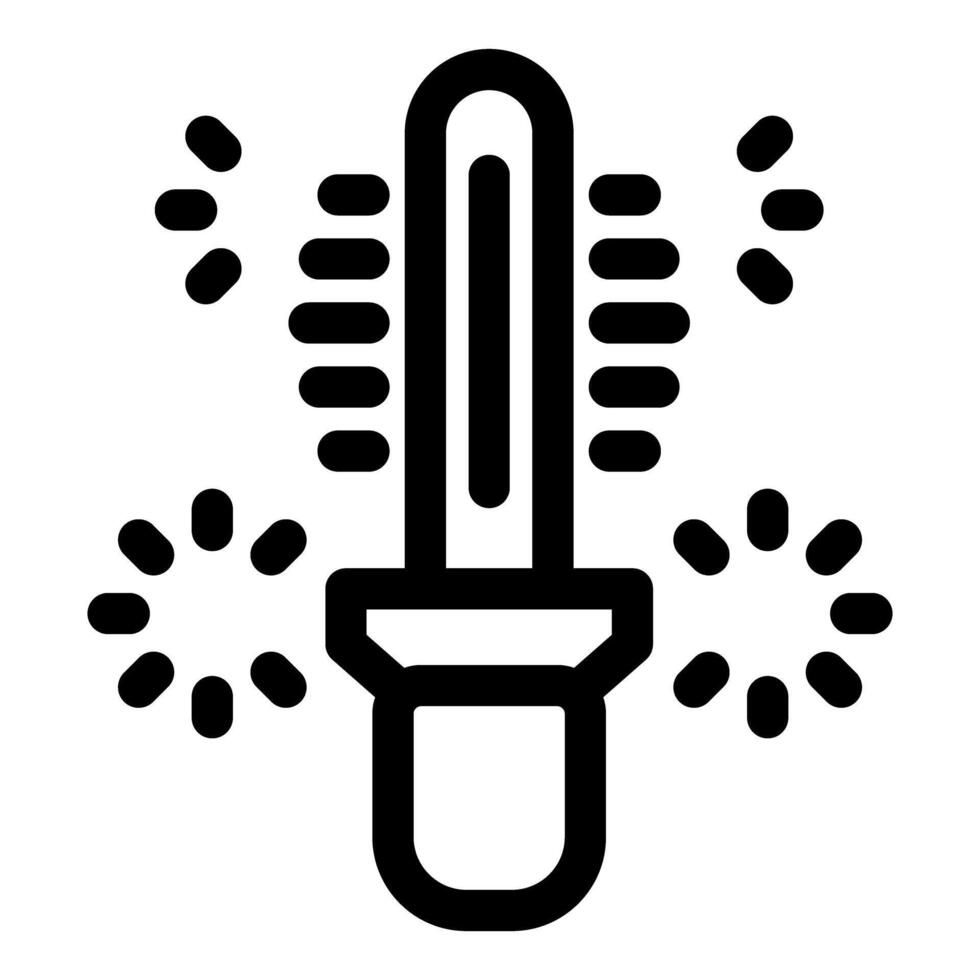 Car halogen bulb glowing and emitting light icon vector