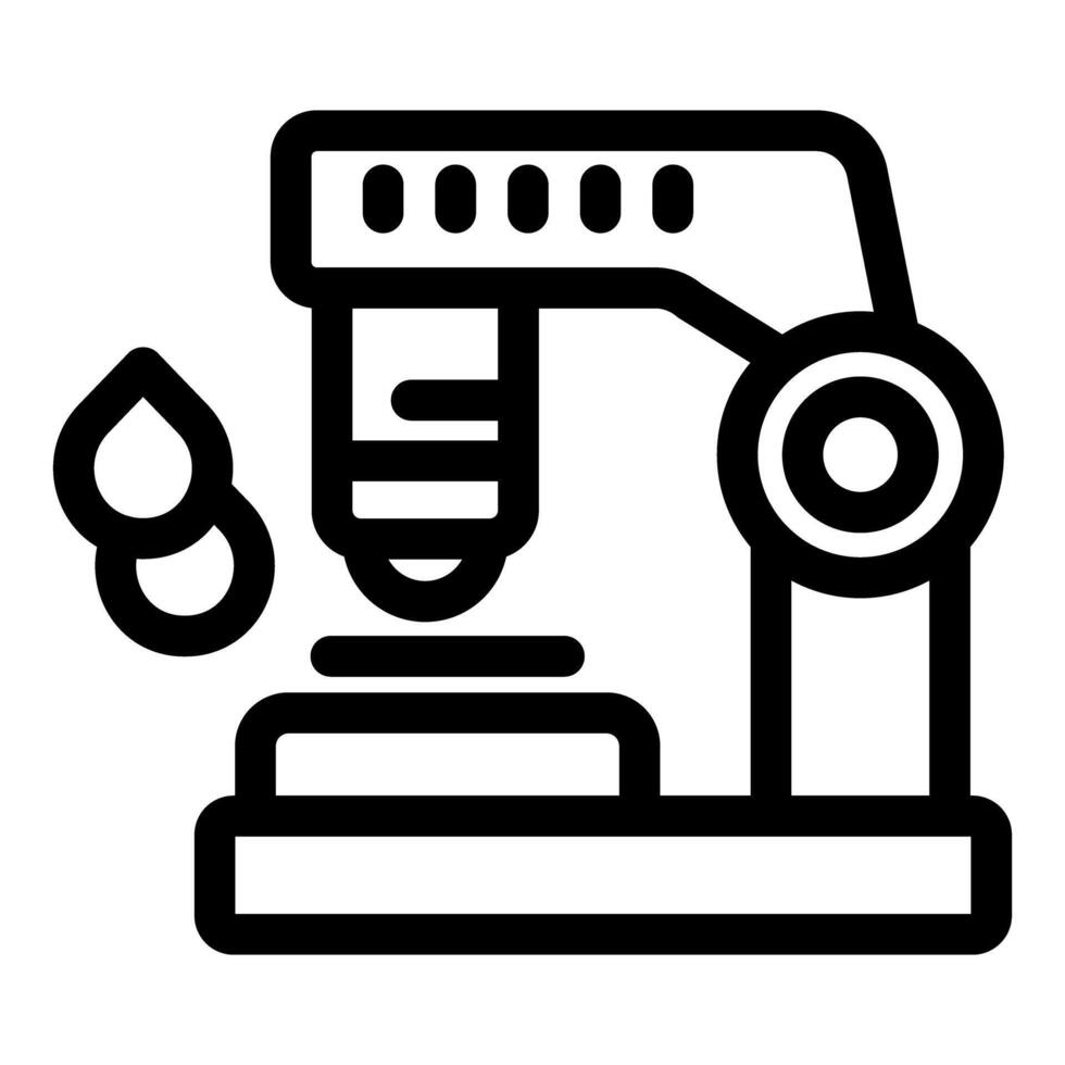 Laboratory equipment icon representing water analysis experiment vector