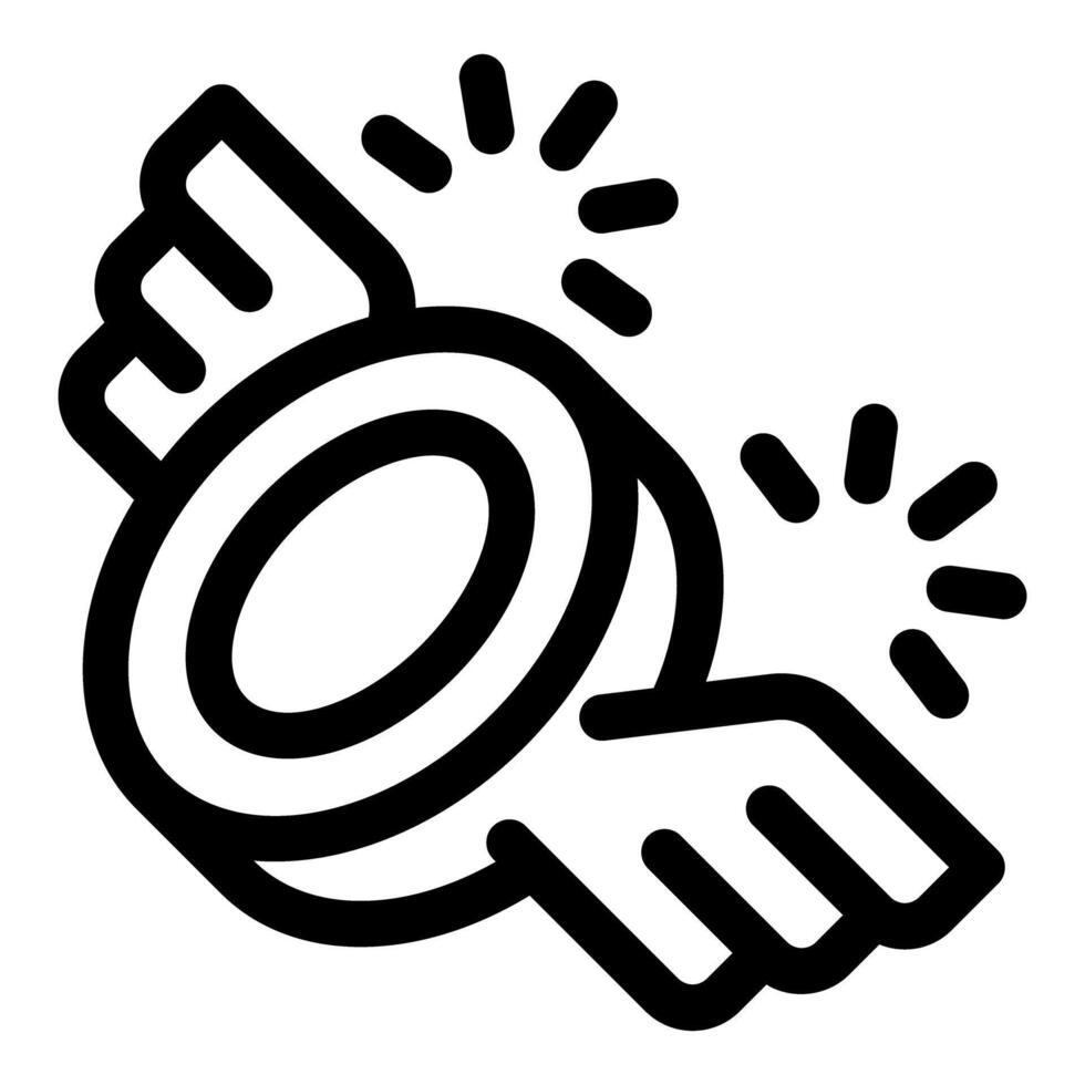 Round button with wings taking off for success vector