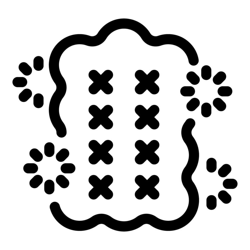 Bandage covering wound and stopping bleeding icon vector