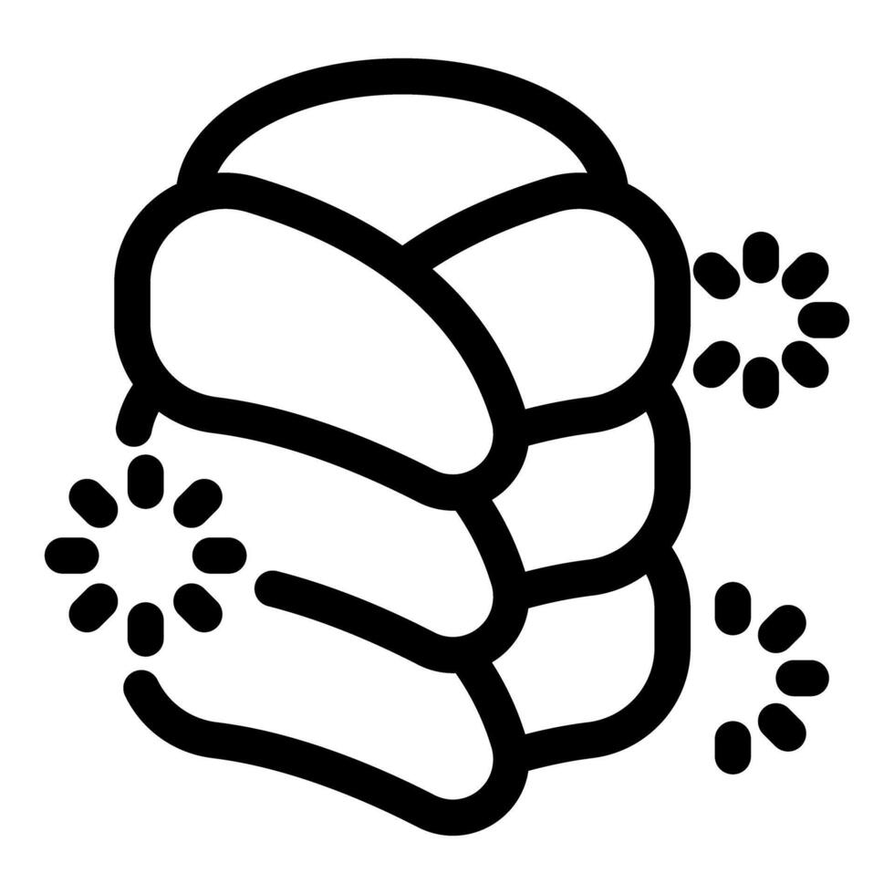 Back pain suffering muscle spasm spinal problem icon vector