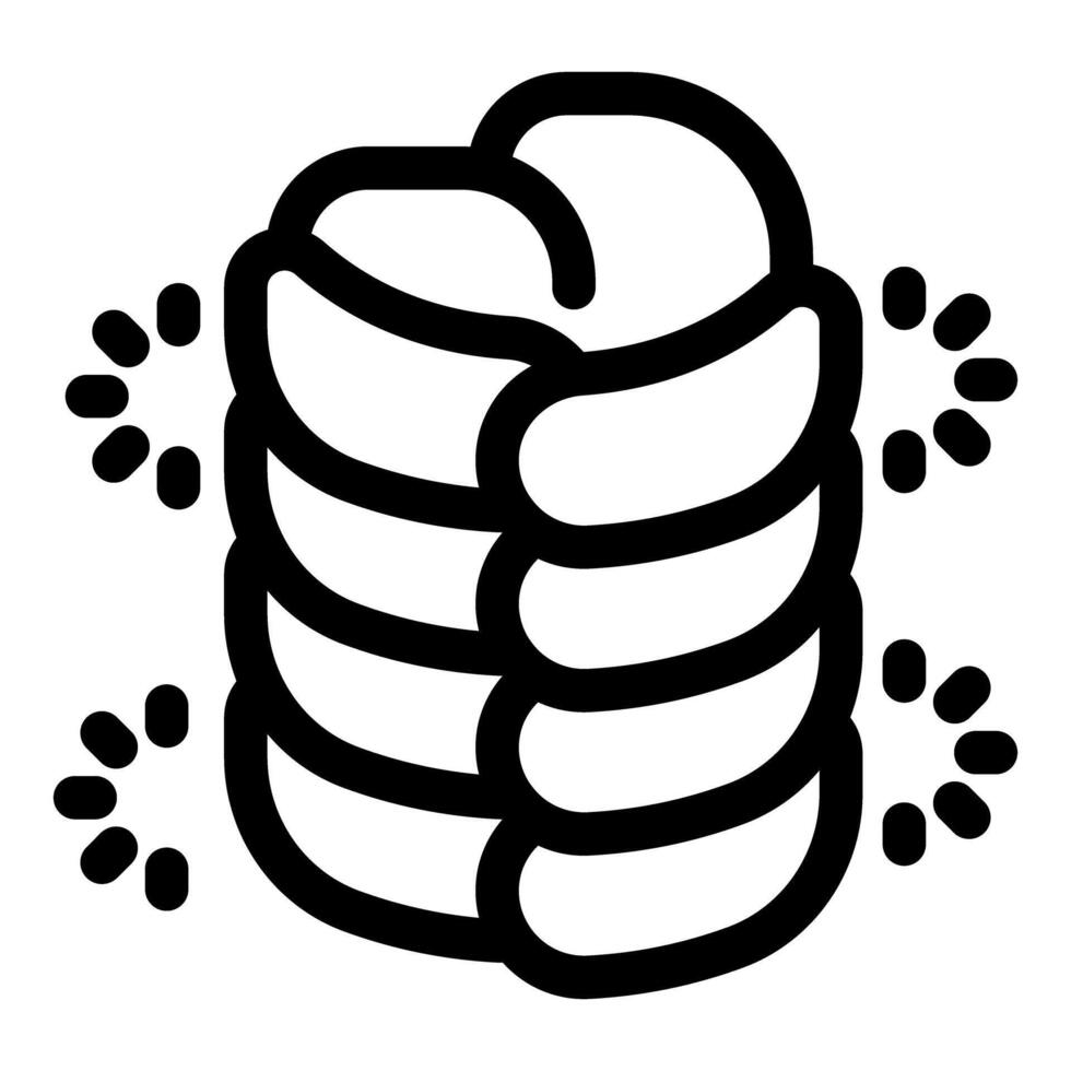 Challah bread loaf being baked showing cooking process vector