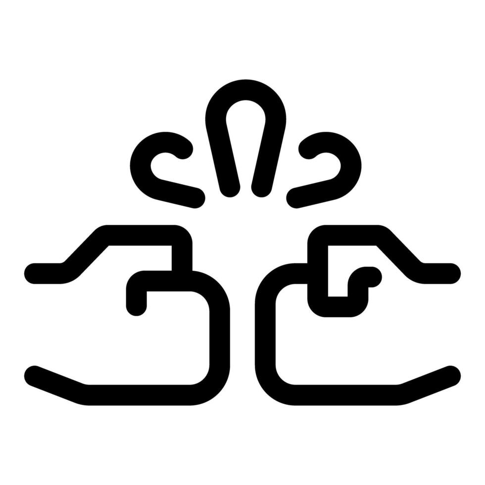 Two businessmen shaking hands making a deal icon vector