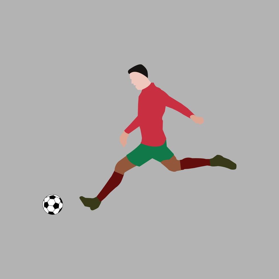 Kick the ball vector