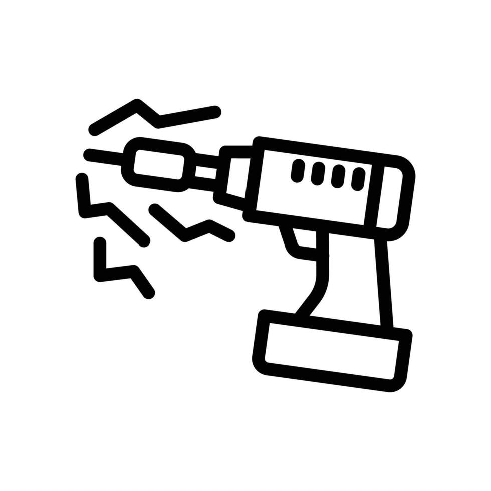 drill tool icon design vector