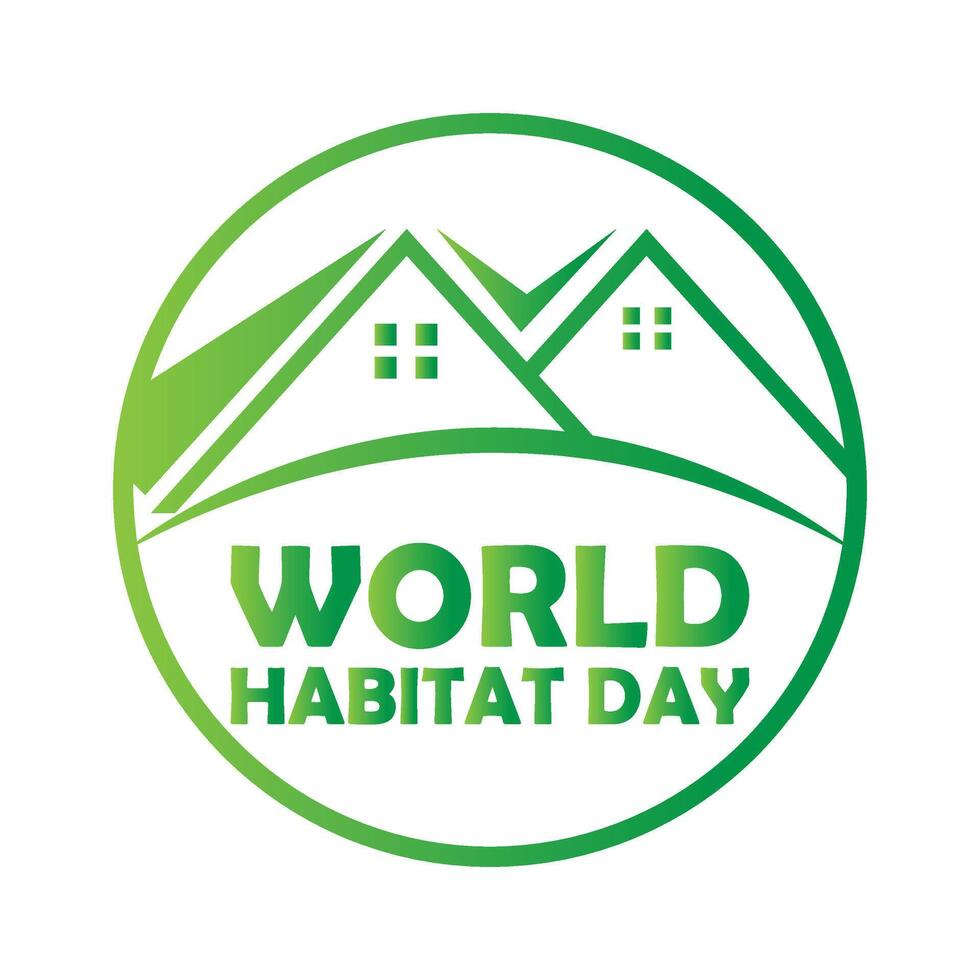 World Habitat Day is observed every year on October.Awareness concept Of Living. background, placard, banner template illustration design. vector