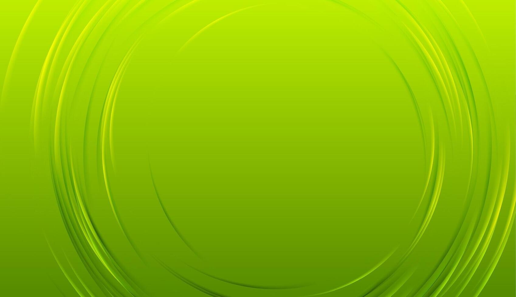 Bright green glossy circles abstract corporate background vector