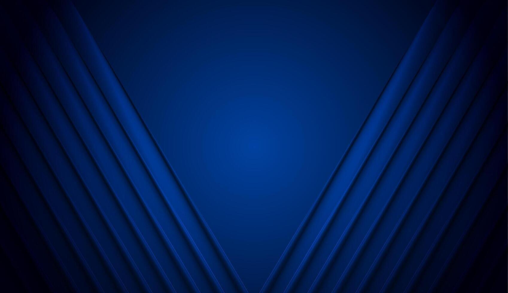 Dark blue glossy stripes abstract geometry background vector
