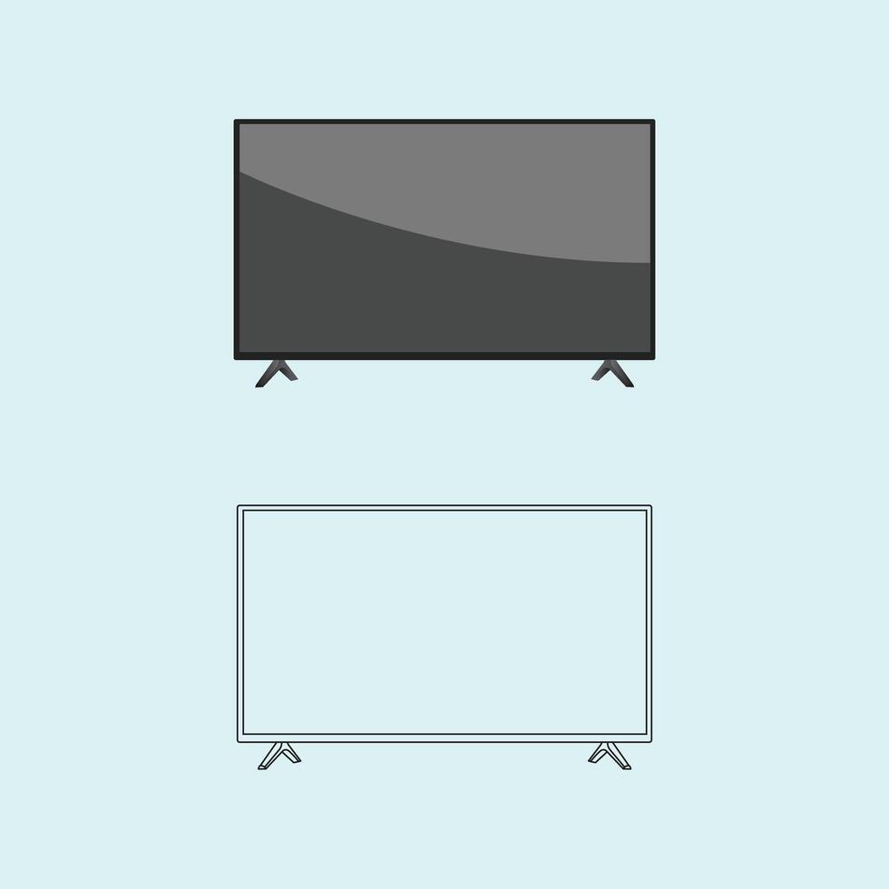 TV design and icon illustrator vector