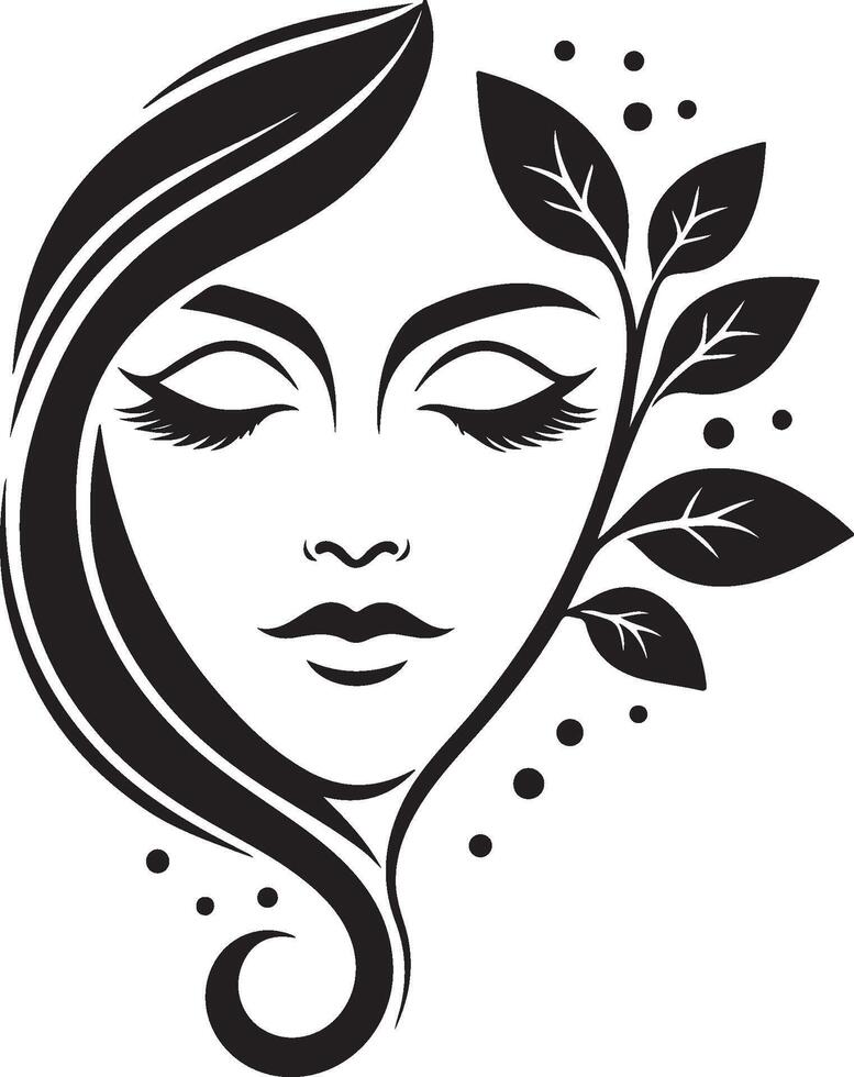 Capturing Tranquility and Grace in a Timeless Design vector