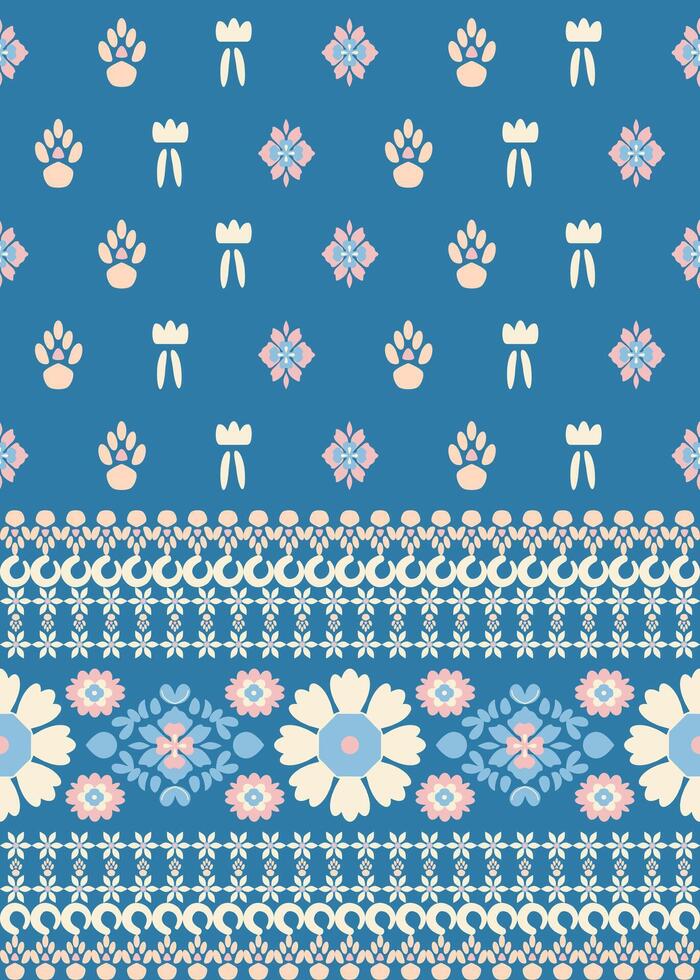 Pattern design featuring traditional Palestinian embroidery motif vector