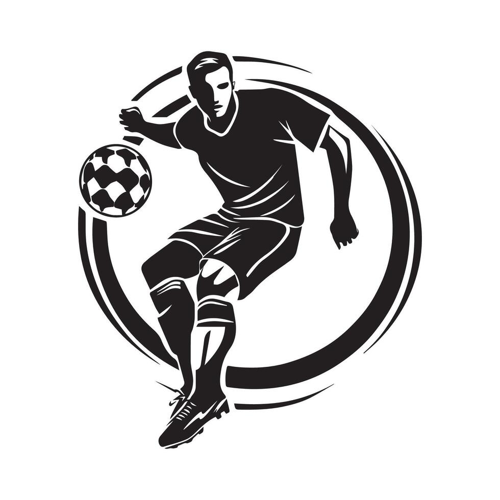 Football Player Logo Stock Illustrations. Football Player Logo Images isolated on white background vector