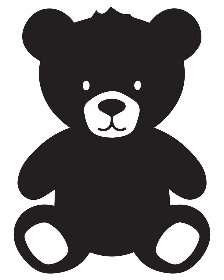Teddy Bear Silhouette design vector