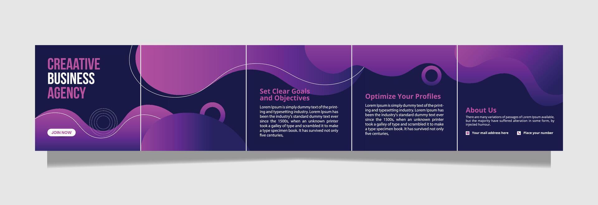 Carousel Template Digital Marketing Social Media Post creative design vector